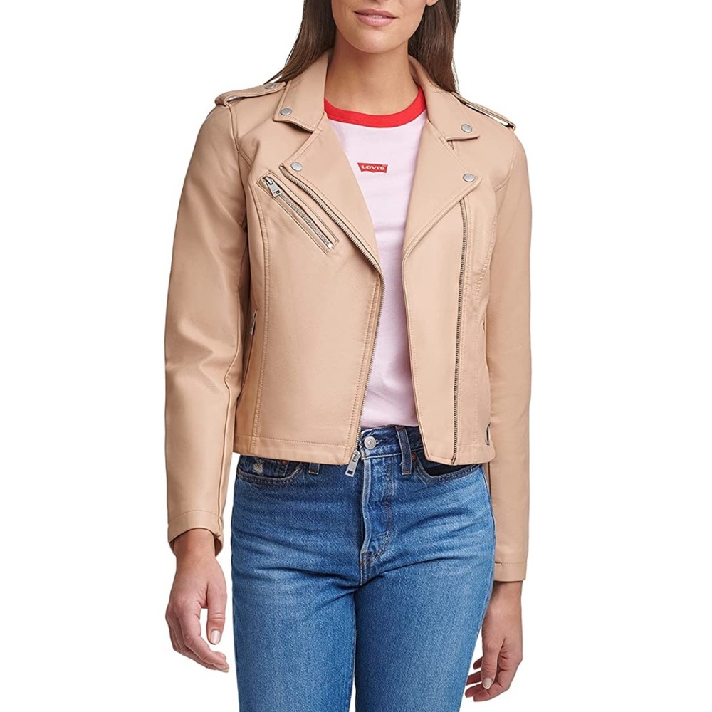 Levi's Faux Leather Classic Motorcycle Jacket - NWT